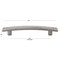 Gliderite Hardware 3-3/4 in. Center to Center Weathered Nickel Hammered Cabinet Pull - 4244-WN, 5PK 4244-WN-5 - alternate 3